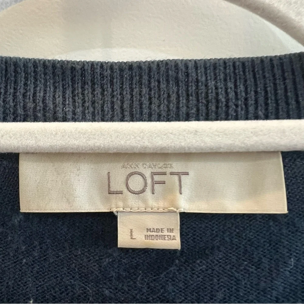 Loft V Neck Short Sleeve Cardigan - Picture 3 of 5